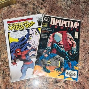 Comic books in plastic